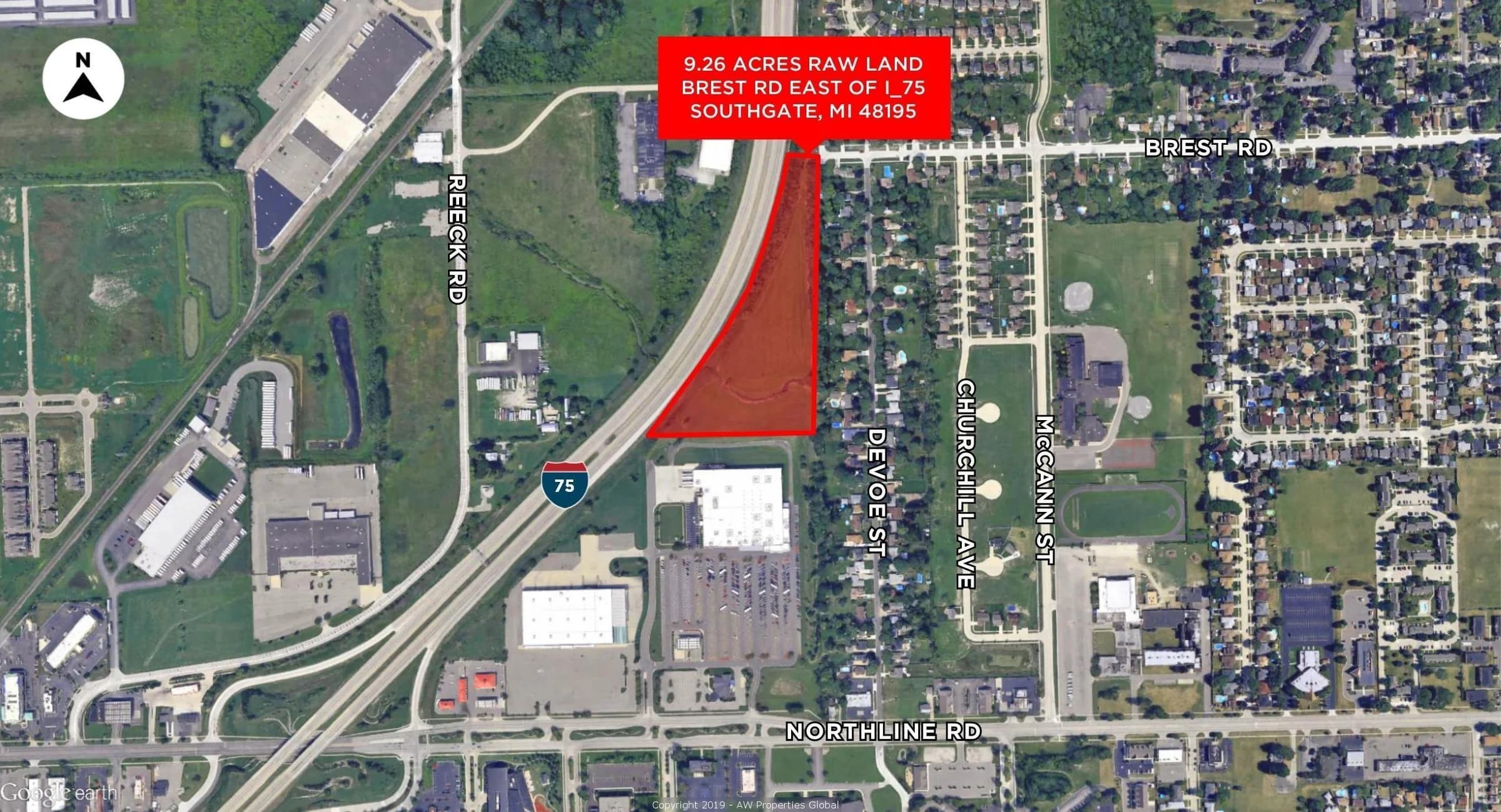 Court Ordered Bankruptcy Auction: Approx. 9.26 Acres Land in Southgate, Michigan, photo 1